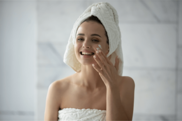 woman applying best moisturizer for sensitive skin